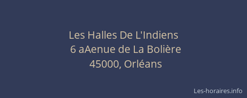 Les Halles De L'Indiens