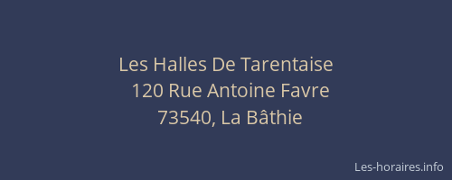 Les Halles De Tarentaise