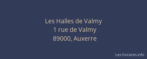 Les Halles de Valmy