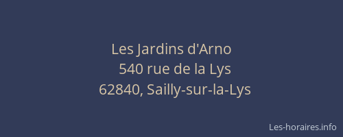 Les Jardins d'Arno