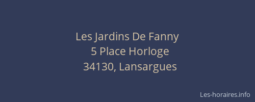 Les Jardins De Fanny