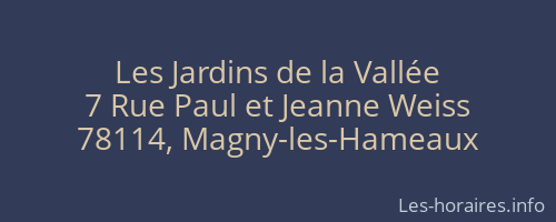 Les Jardins de la Vallée