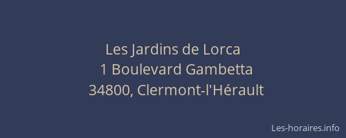 Les Jardins de Lorca