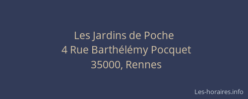 Les Jardins de Poche