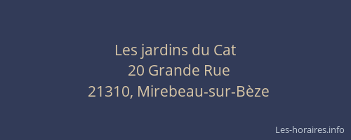 Les jardins du Cat