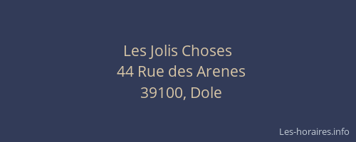 Les Jolis Choses