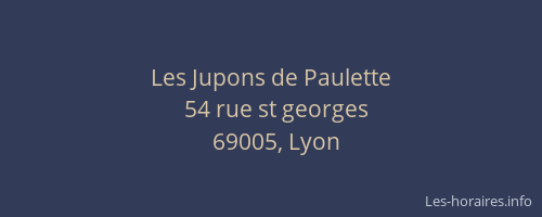 Les Jupons de Paulette