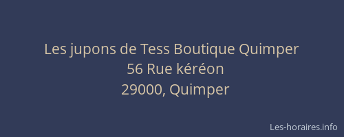 Les jupons de Tess Boutique Quimper