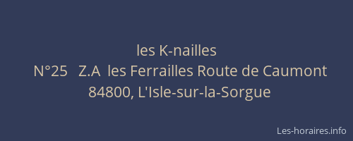 les K-nailles