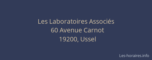 Les Laboratoires Associ&eacute;s