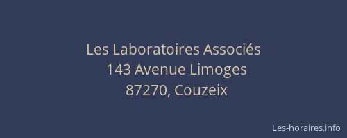Les Laboratoires Associ&eacute;s