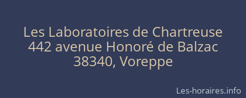 Les Laboratoires de Chartreuse