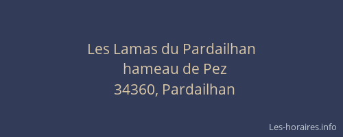 Les Lamas du Pardailhan