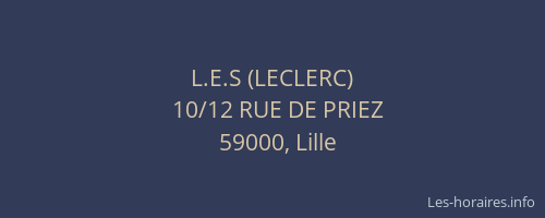 L.E.S (LECLERC)