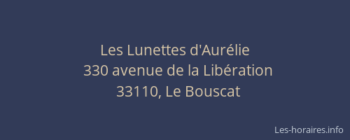 Les Lunettes d'Aurélie