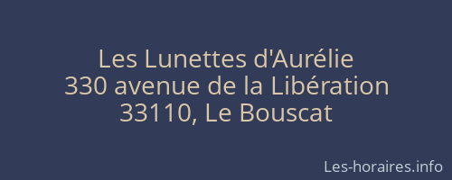 Les Lunettes d'Aurélie