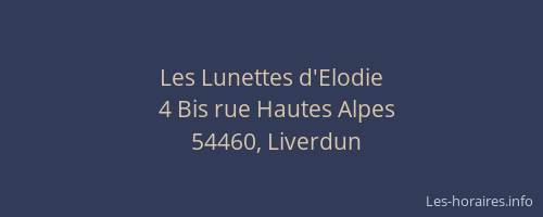 Les Lunettes d'Elodie