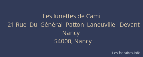 Les lunettes de Cami