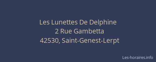 Les Lunettes De Delphine
