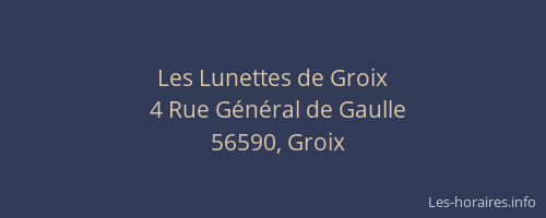 Les Lunettes de Groix