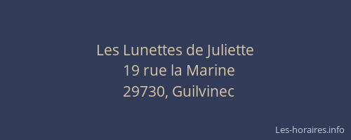 Les Lunettes de Juliette