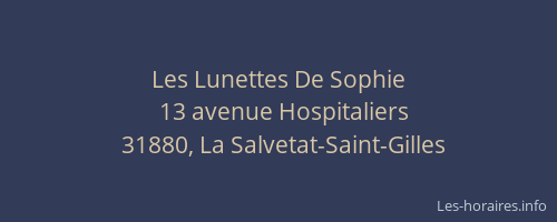 Les Lunettes De Sophie