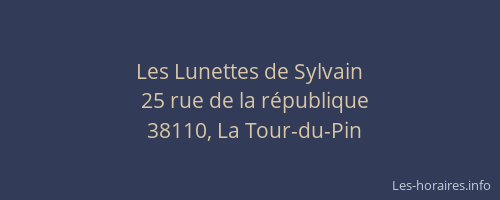 Les Lunettes de Sylvain