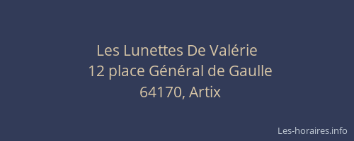 Les Lunettes De Val&eacute;rie
