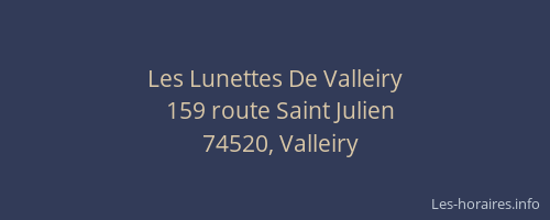 Les Lunettes De Valleiry