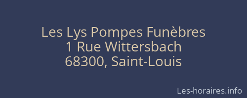 Les Lys Pompes Funèbres