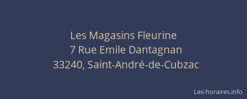 Les Magasins Fleurine