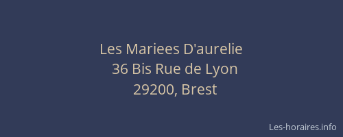 Les Mariees D'aurelie
