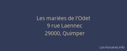 Les mariées de l'Odet