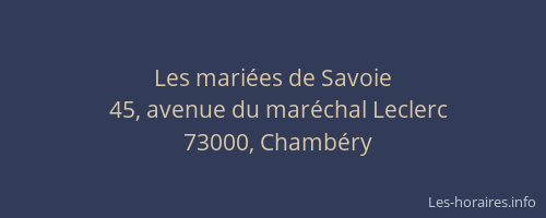 Les mariées de Savoie