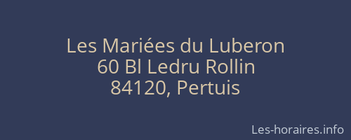 Les Mariées du Luberon