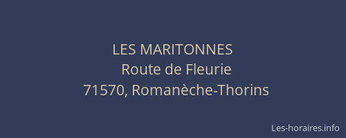 LES MARITONNES