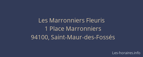 Les Marronniers Fleuris