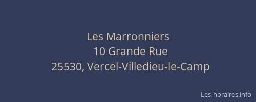 Les Marronniers