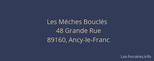 Les M&eacute;ches Boucl&eacute;s