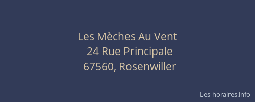 Les Mèches Au Vent