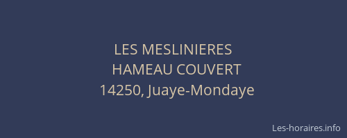 LES MESLINIERES