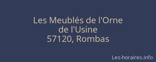 Les Meubl&eacute;s de l'Orne