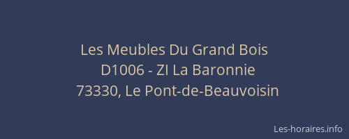 Les Meubles Du Grand Bois