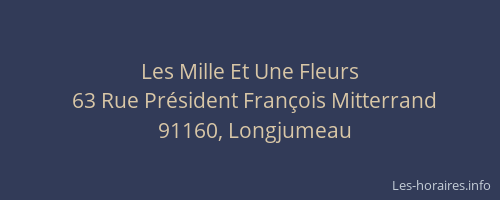 Les Mille Et Une Fleurs