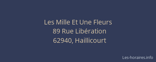 Les Mille Et Une Fleurs