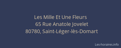 Les Mille Et Une Fleurs