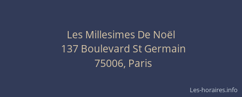 Les Millesimes De Noël