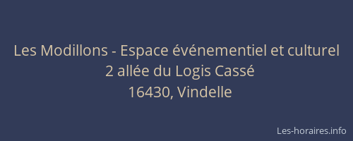 Les Modillons - Espace &eacute;v&eacute;nementiel et culturel