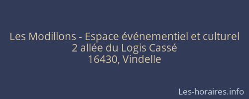 Les Modillons - Espace événementiel et culturel