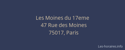 Les Moines du 17eme